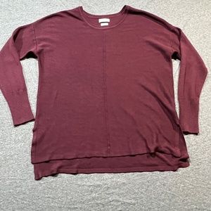 Van Heusen Burgundy Lightweight Sweater Size Large